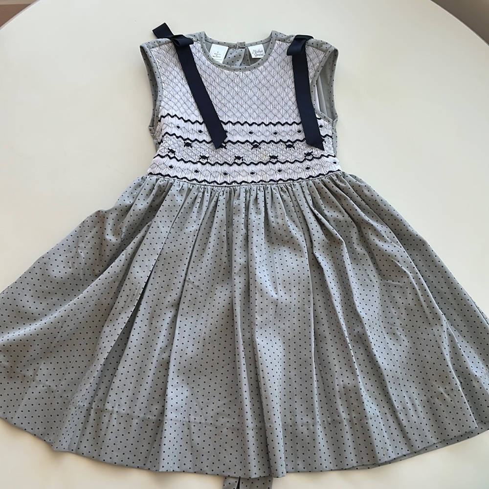 Mother Goose, hand-smocked dress.